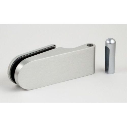 13260-PS glas/wand 90° enkelwerkend scharnier - Aluminium geanodiseerd