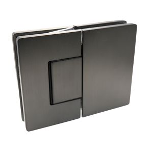 Porto Premium glas/glas 180° scharnier - GunMetal