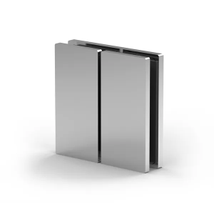 Lengteverbinder Porto Select 180° glas/glas-wand - Chroom