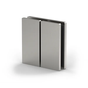 Lengteverbinder Porto Select 180° glas/glas-wand - RVS