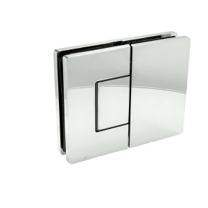 Porto Premium glas/glas 180° scharnier - Chroom